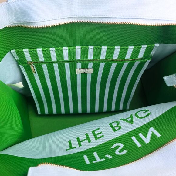 Kate Spade NY x Target Colorblock Knit Tote Bag Green / Blue - It's In The Bag - Picture 4 of 7